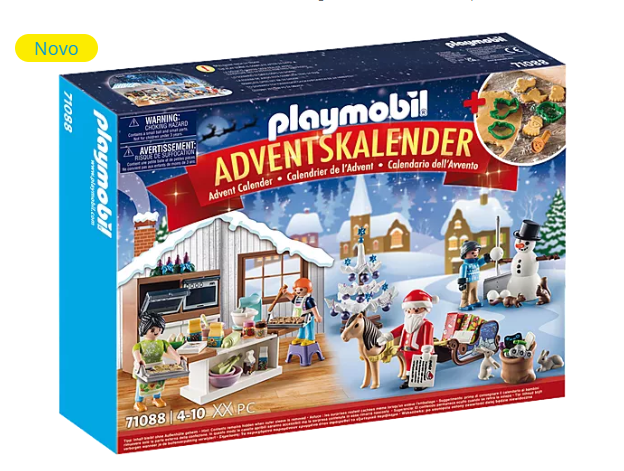 PLAYMOBIL Calendario de Adviento - Pastel de Navidad (4 años - 92 Piezas)