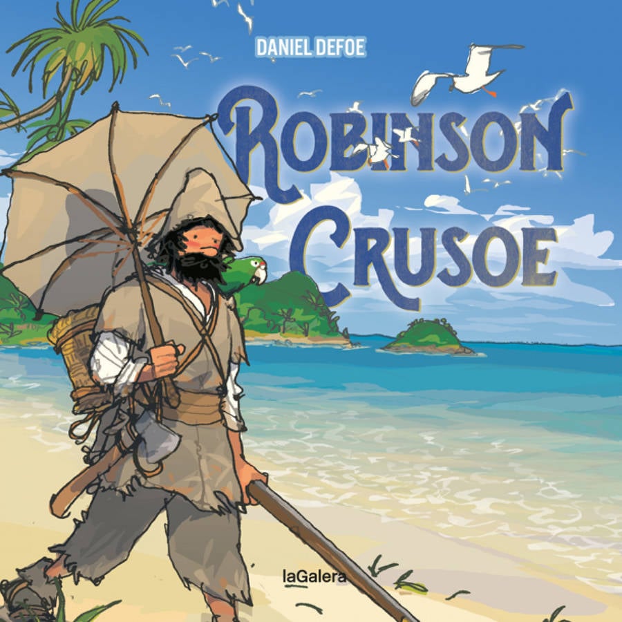 Libro Robinson Crusoe daniel defoe tapa blanda