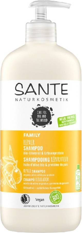 Champú SANTE Reparador Orgánico de Proteínas de Aceitunas y Guisantes (500 ml)