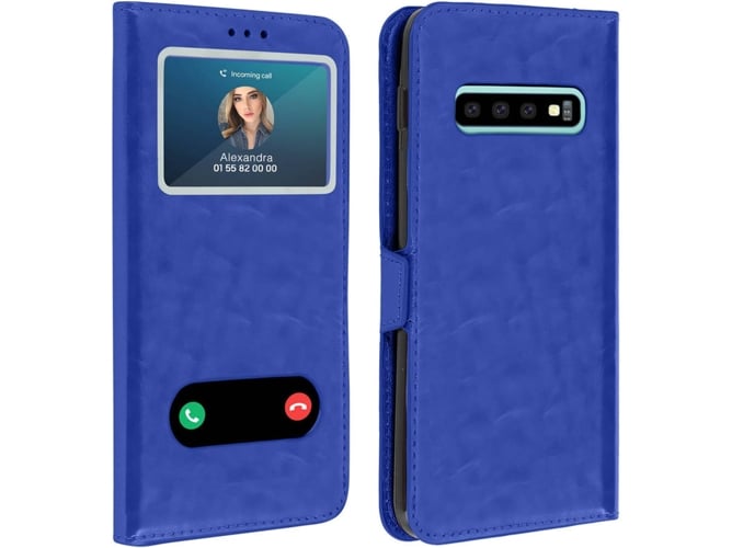 Funda Samsung Galaxy S10 AVIZAR Window Azul