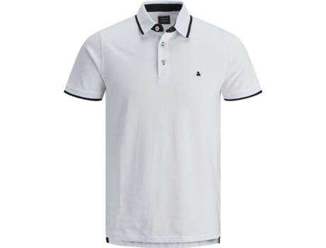 Polo JACK & JONES Paulos Algodón Hombre (S - Negro, Blanco)