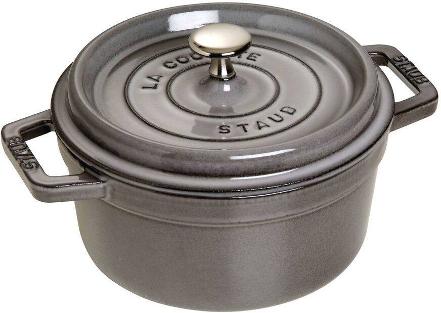 Staub Cacerolacocotte De hierro fundido 22 cm 26 l gris cocotte