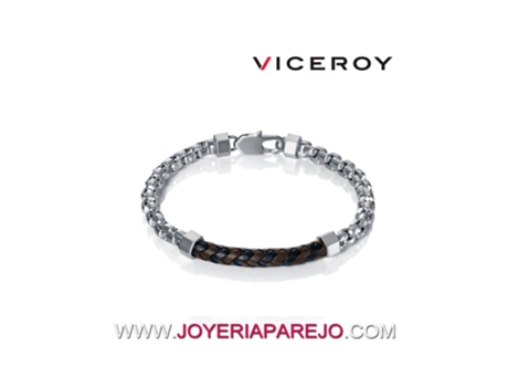 Pulsera VICEROY FASHION FASHION 15001P01010 Acero y Cuero