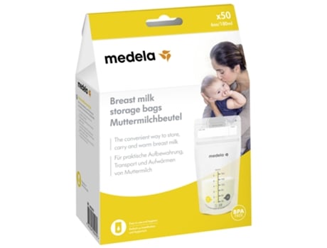 Bolsitas de Conservación para Leche Materna 180 Ml X 50 MEDELA