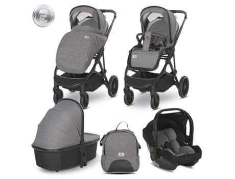 Carrito de Bebé LORELLI Aria Trio Hard Carrycot By Grey