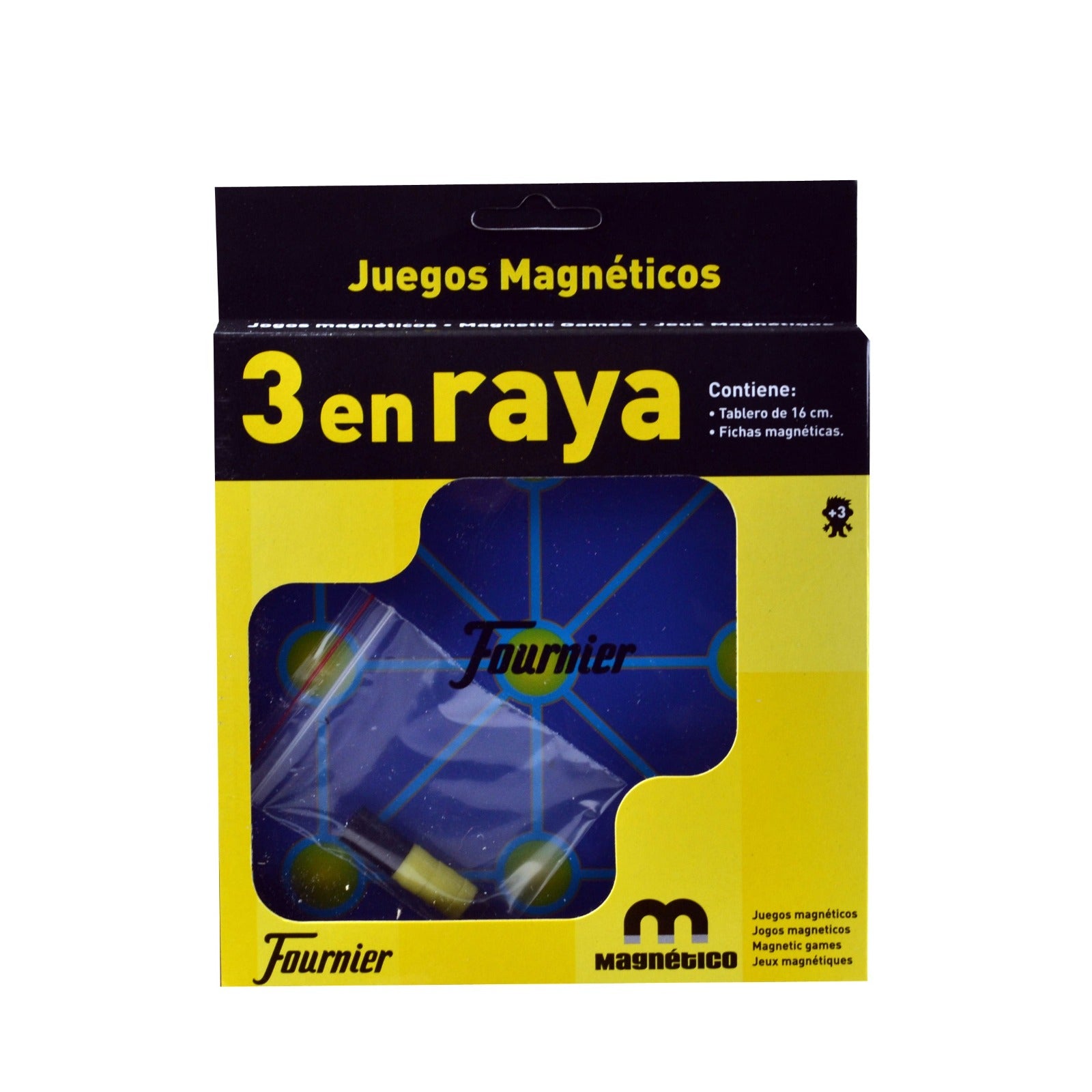 Juego De Mesa FOURNIER Tablero Tres En Raya Magnético Mini