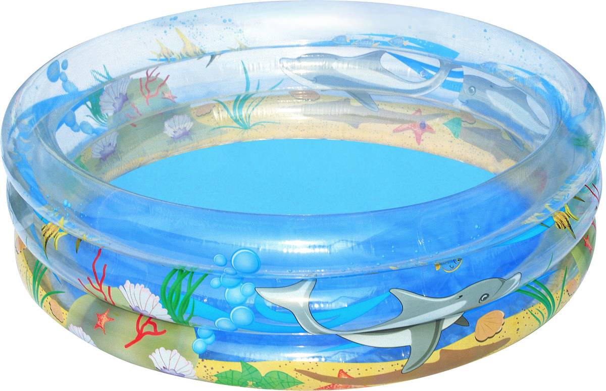 Bestway Bw Planschbecken 170x53 51048 piscina infantil tropical 170x53cm hinchable transparent sea ø201x53