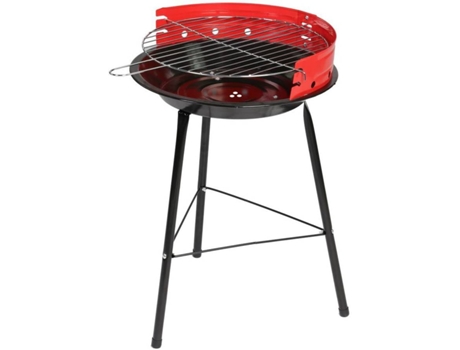 Barbacoa a Carbón LOLAHOME Redondo (Rojo - 34x55 cm - Acero)