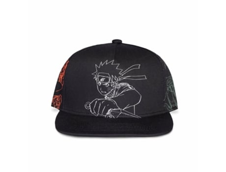 Gorra DIFUZED Difused Naruto Shippuden Algodón (Negro)