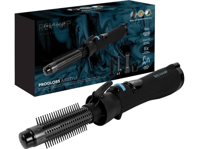 Revamp Cebillo 5 en 1 shaping para crear numerosos aspectos volumen rizos ondas suavizado ionizador... modelador dr1200eu progloss cepillo moldeador