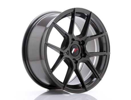 Llanta Japan Racing Jr30 17X8 Et 40 5X100 Cb 67,1 Gris Pulido