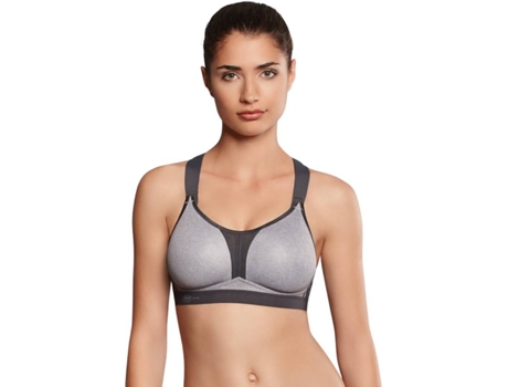 Sujetador Deportivo para Mujer ANITA Dynamix Star Gris para Fitness (95D)