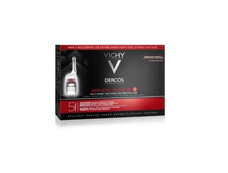 Sérum para el Pelo VICHY Vichy Dercos Aminexil Clinical 5 21 Ampollas Hombre