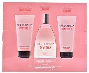 Cofre Aire Sevilla oh my god edt spray 150 ml corporal gel de ducha set perfume mujer eau toilette crema y