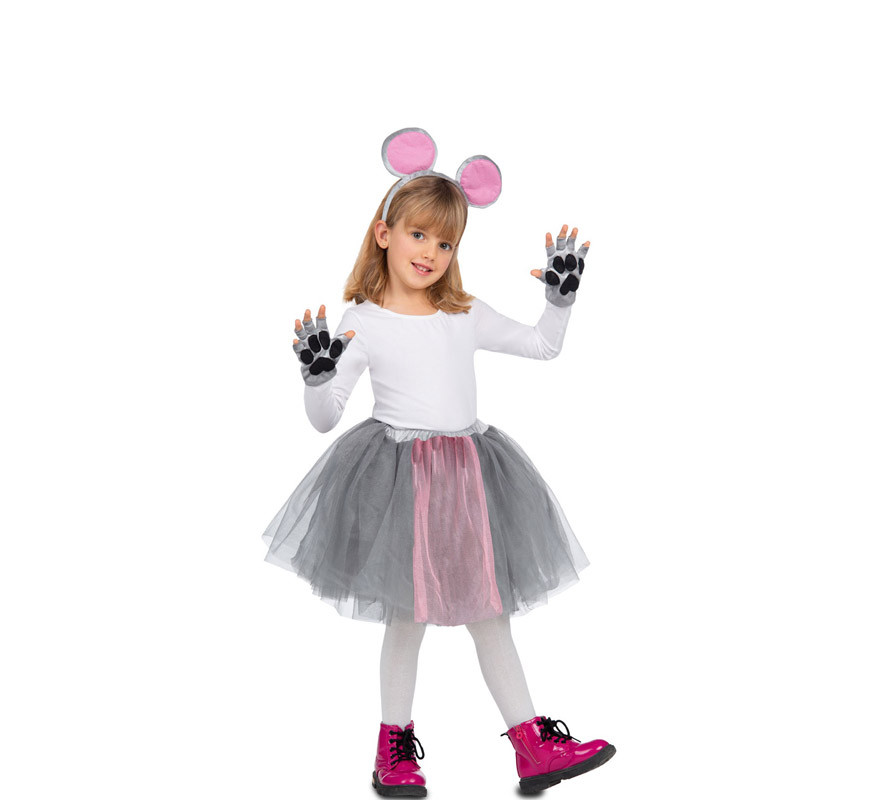 Disfraz de Niña MOM Ratón con Tutu (infantil universal)