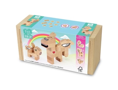 Puzzle FABBRIX (Madera - Beige - 21 x 10,5 x 7,5 cm)