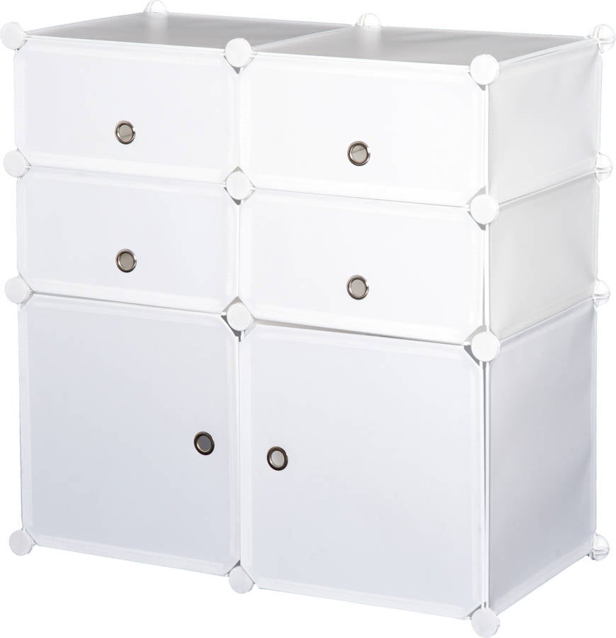 Estatería HOMCOM 831-178 Blanco (75 x 37 x 73 cm)