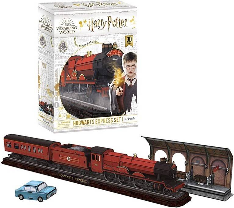 Puzzle 3D WORLD BRANDS Expreso de Hogwarts (Edad Minima: 8 años - 180 piezas)