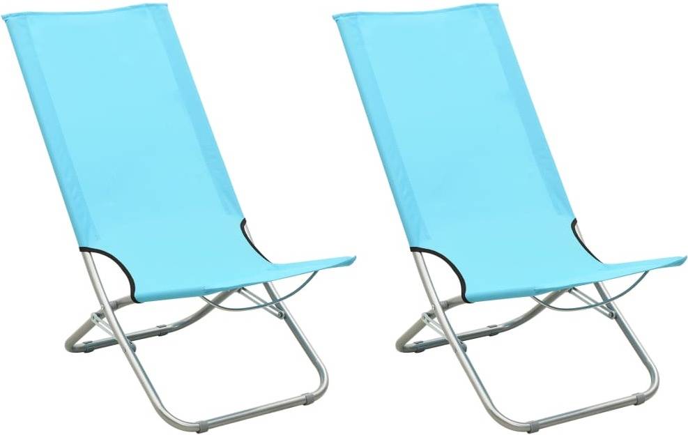 Sillas De Playa plegables 2 unidades tela turquesa vidaxl 48x82x84cm 310380 48x82x84