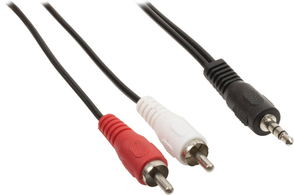 Valueline Vlap22200b100 Cable de audio conector 35mm macho 2 rca phono 10m adaptador jack est�reo 3.5 10.00 10