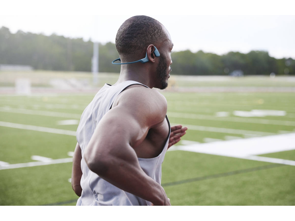 Auriculares Bluetooth Multipoint SHOKZ Openrun Pro (Open Ear - Micrófono -  Azul)