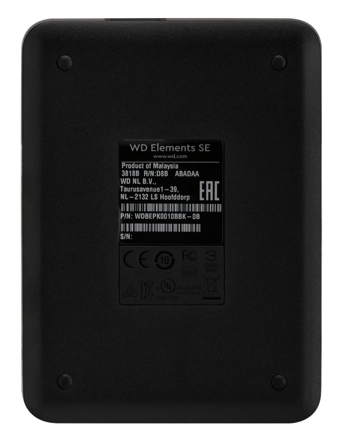 Disco HDD Externo WESTERN DIGITAL Elements SE (Negro - 1 TB - USB 3.0)