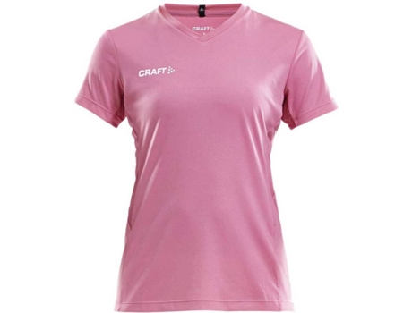 Camiseta de Mujer para Fitness CRAFT Squad Solid Rosa (S)