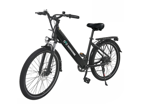 Bicicleta eléctrica KORNORGE C7 350W 36V/12.5Ah Batería 32km/h 50km Freno de disco mecánico Negro