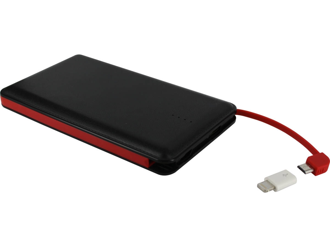 Powerbank MYWAY MWCHP0096 (8000 mAh - 1 USB - MicroUSB + Lightning - Negro)