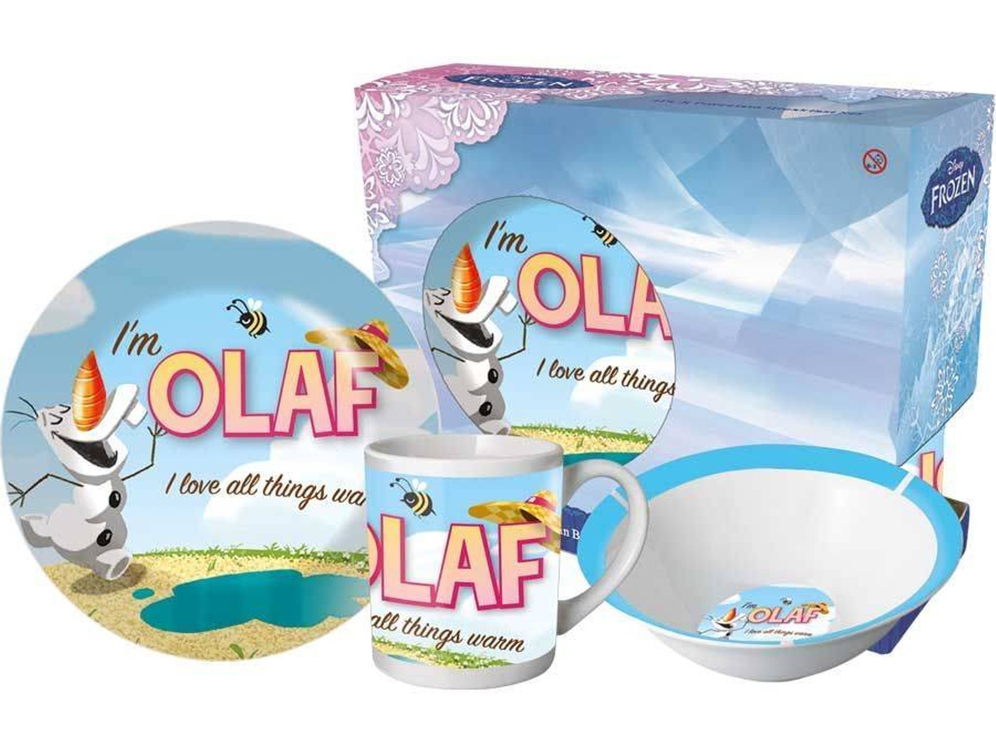 Licensing Fr0002 Olaf frozen juego desayuno 3 piezas conjunto