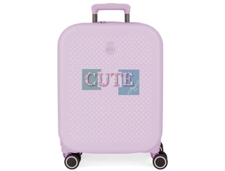 Maleta de Cabina ENSO Cute Girl Morado (40x55x20cm - 37 L)