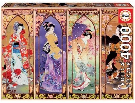 Puzzle Educa Borrascollage geishas japon edad 12 anos 4000