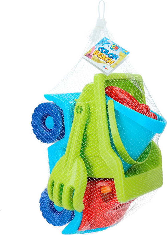 pack de juguetes de playa CB TOYS camión y cubo con accesorios (30x16,5x20 cm - 18 meses)