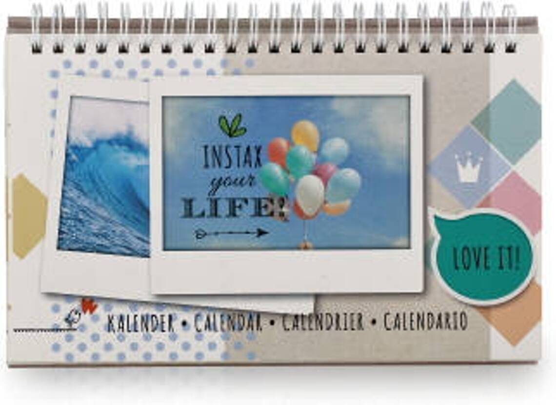 Calendario Perpetuo 13 fotos para instax wide fujifilm de