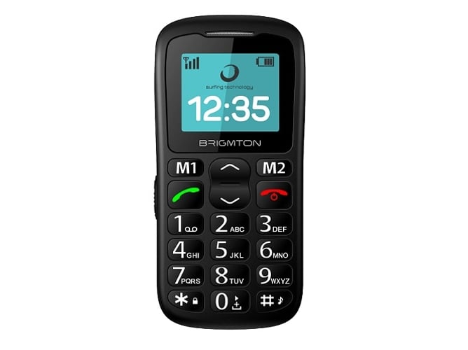 Teléfono móvil BRIGMTON BTM11 Senior (1.77'' - 2G - negro)