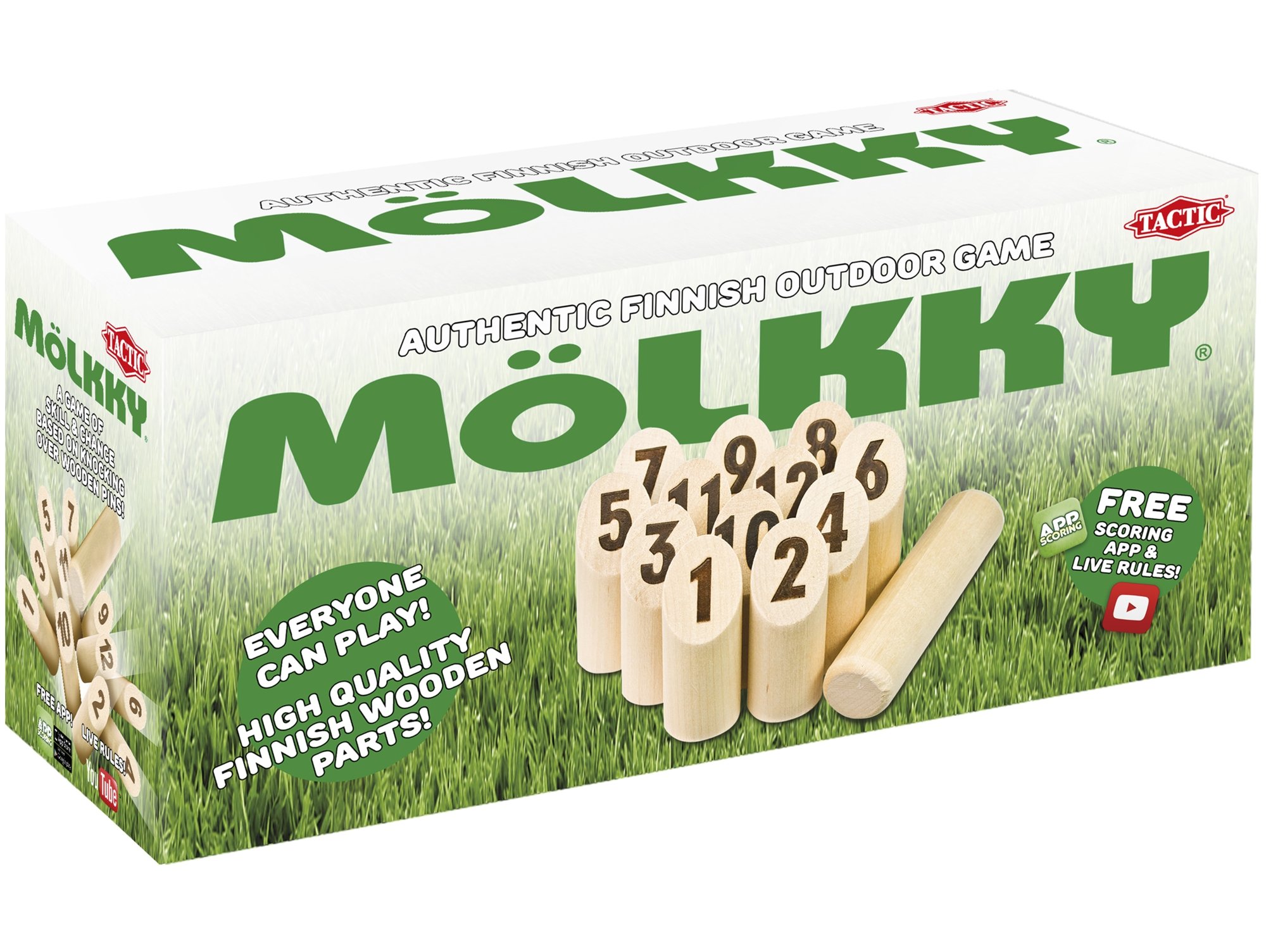 Mölkky – 53656 juego de lanzamiento bolos finlandaises midi