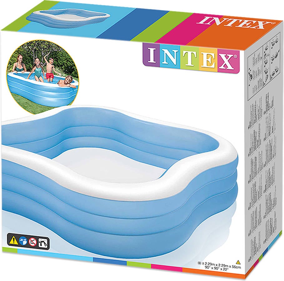 Piscina Hinchable Infantil Wave INTEX (1215l - 229x229x56cm)