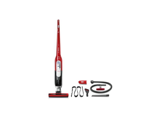 Aspirador Escoba Bosch bch6zooo 25.2 autonomía 60 min 900 ml 25.2v 400w sensorbagless 6zooo de pie y sin bolsa rojo athlete pelo mascotas ideal para alta independiente larga vida boquilla grietas todos los tipos 360