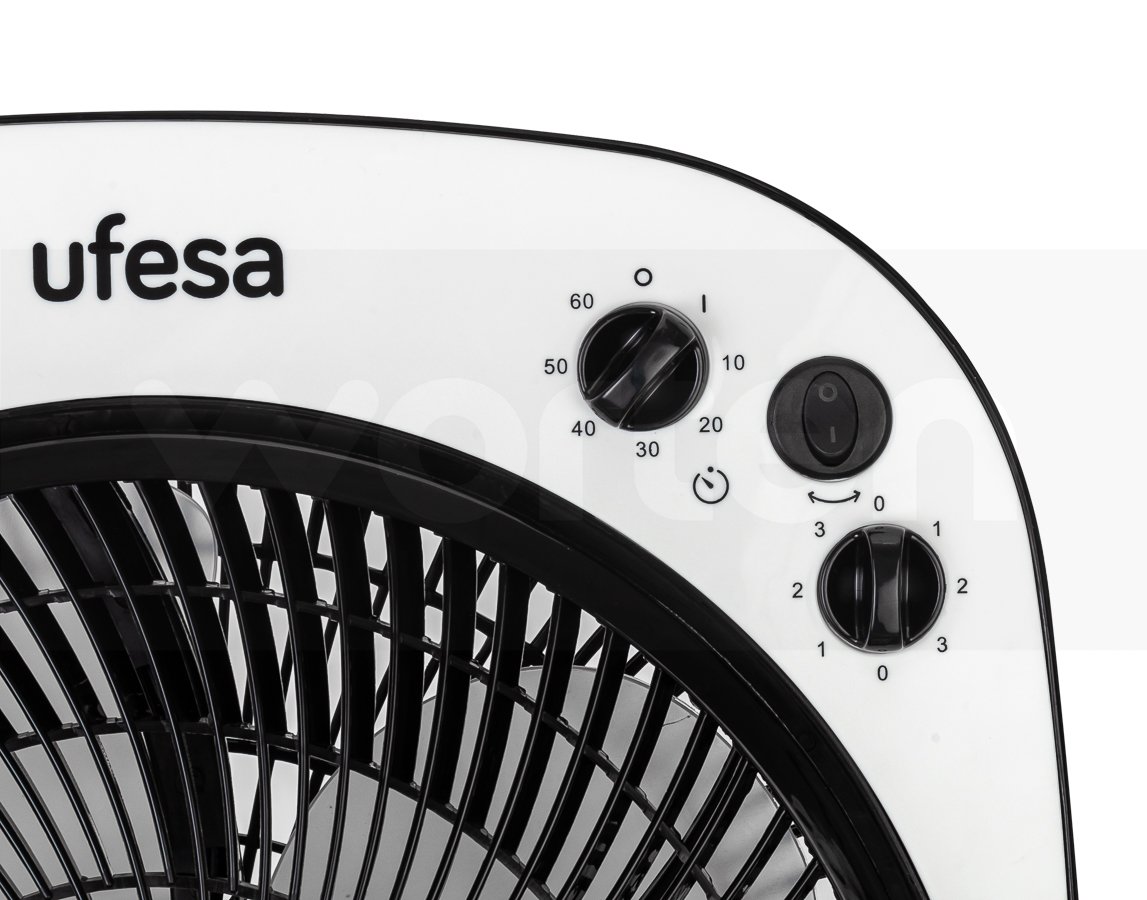 Ventilador de Pie UFESA BF5040 BOXFAN (3 velocidades - 50 W - Diámetro 30 cm)