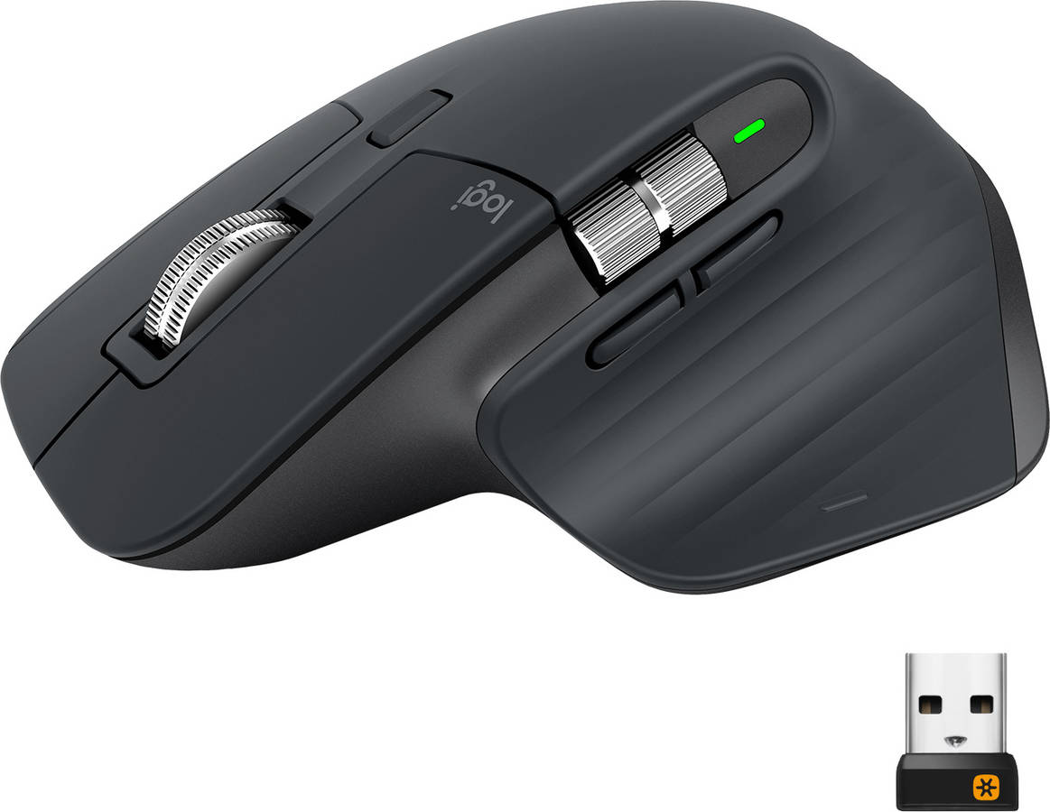 Ratón LOGITECH MX Master 3 (Bluetooth - Pro - 4000 dpi - Gris sideral)