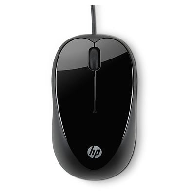 Ratón HP X1000 (Cable USB - Casual - 1000 dpi - Negro)