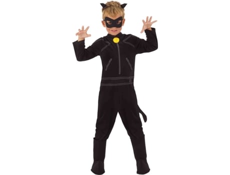 Disfraz de Niño RUBIES Cat Noir (Poliéster - Talla: 5 Años)