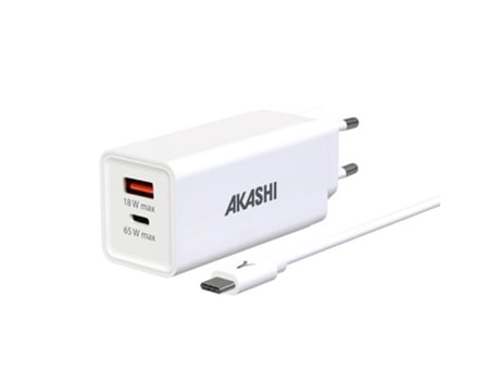 Cargador AKASHI ALTGAN65W Blanco