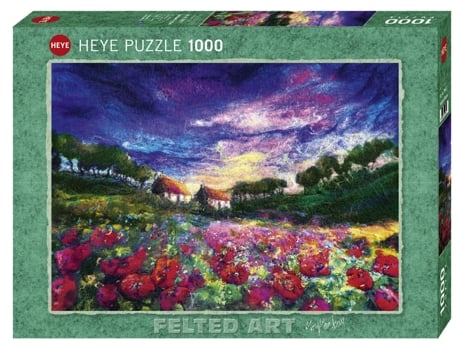 Puzzle 1000 pcs Felted Art Sundown Poppies (9 años)