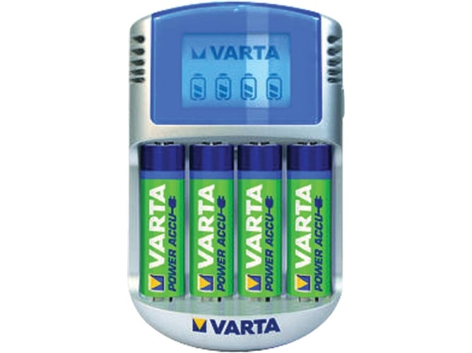 Cargador Batería Varta 57070 201 451 azul lcd charger para 2 o 4 pilas aaaa defectuosas 2h tiempo adaptor coche 12 incluye x 2600 12v 2500