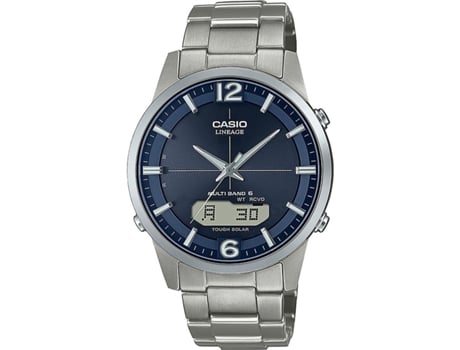 Reloj Hombre CASIO LINEAGE Multi Band 6 Tough Solar Plateado (Ø 40 mm)