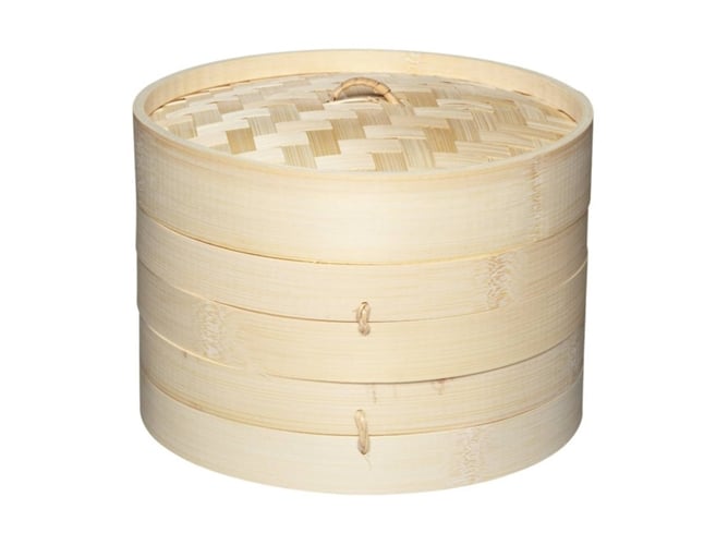 Kitchencraft Oriental Vaporera con pisos beige 20x18x18 cm olla de bamboo craft