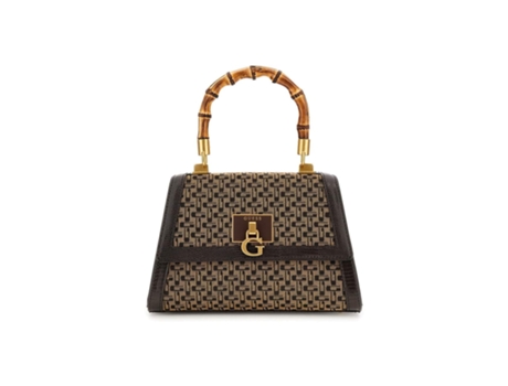 Bolsa de Mano de Mujer GUESS Stephi Poliéster Marrón