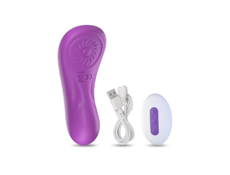 Vibrador de control remoto inalámbrico portátil de 7 frecuencias para mujeres (púrpura) VEANXIN