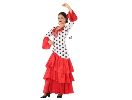 Disfraz para Adultos Flamenca Rojo España - M/L